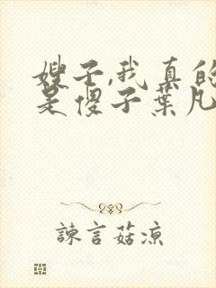 嫂子,我真的不是傻子叶凡免费阅读封面