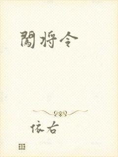 闯将令封面