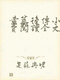 黄蓉后传小说免费阅读全文封面