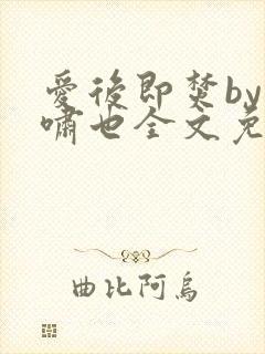 爱后即焚by林啸也全文免费阅读笔趣阁