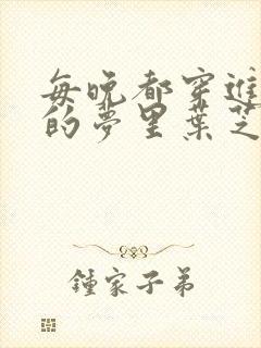 每晚都穿进男神的梦里叶芝琴封面
