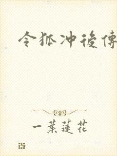 令狐冲后传封面