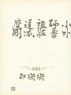 魔道祖师小说无删减版番外封面