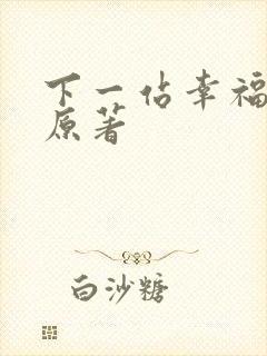 下一站幸福小说原著