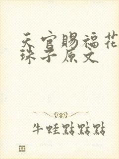 天官赐福花怜塞珠子原文