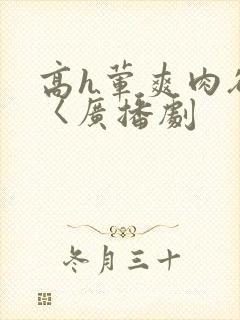 高h荤爽肉欲文〈广播剧封面