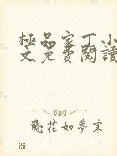 极品家丁小说全文免费阅读笔趣阁