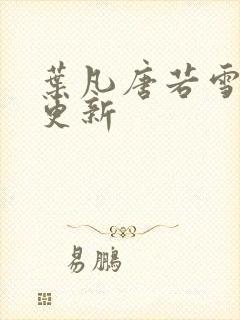 叶凡唐若雪现在更新