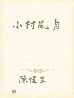 小村风月封面