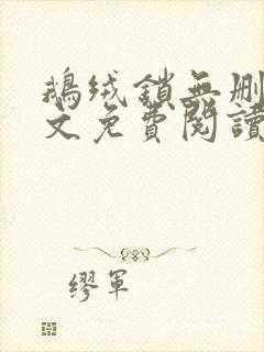 鹅绒锁无删减全文免费阅读笔趣阁