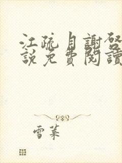 江疏月谢启渊小说免费阅读最新章节封面
