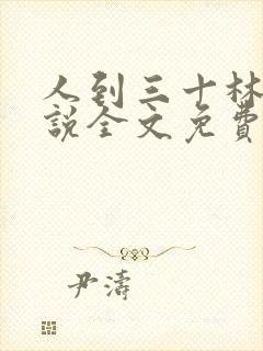 人到三十林晨小说全文免费阅读