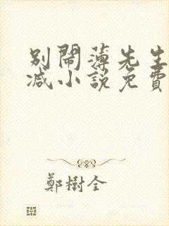 别闹薄先生无删减小说免费阅读封面