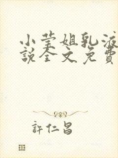 小莹姐乳液计小说全文免费阅读