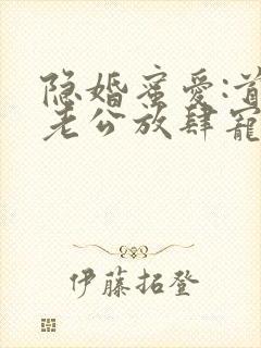 隐婚蜜爱:首席老公放肆宠