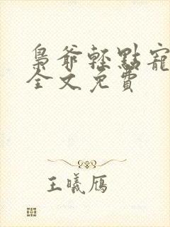 枭爷轻点宠阅读全文免费
