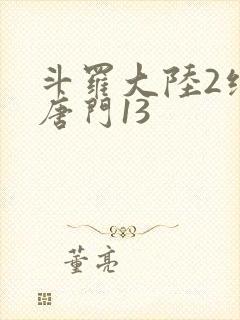 斗罗大陆2绝世唐门13