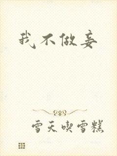 我不做妾