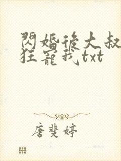 闪婚后大叔每天狂宠我txt