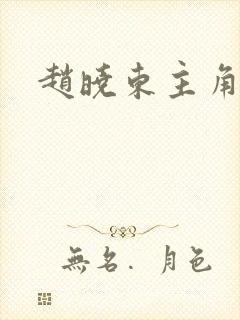 赵晓东主角小说封面