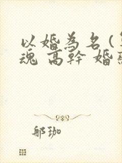 以婚为名 (军魂 高干 婚恋)封面