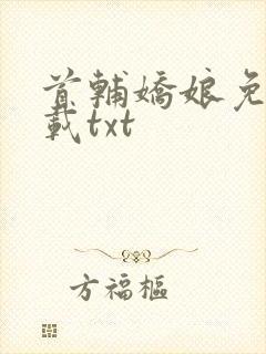 首辅娇娘免费下载txt封面