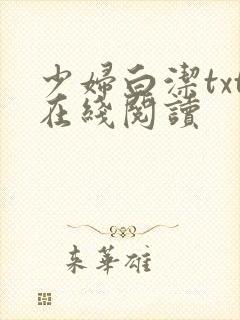 少妇白洁txt在线阅读封面