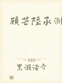 顾芒陆承洲全集