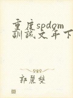 重度spdom训诫文年下封面