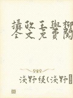 摄政王与柳未央全文免费阅读
