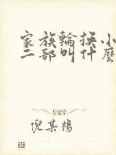 家族轮换小说第二部叫什么名字