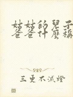 姑姑的儿子叫我爸爸什么称呼