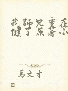 我师兄实在太稳健了原著小说