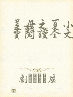 美母之夏小说免费阅读全文最新章节封面