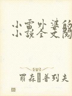 小雷外婆的孽缘小说全文阅读封面