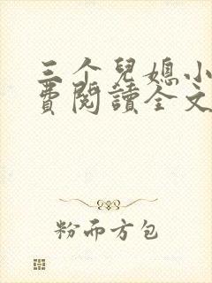三个儿媳小说免费阅读全文最新章节封面