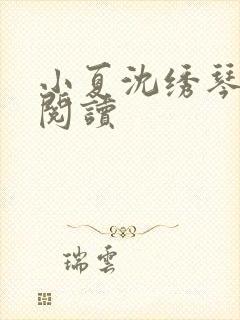 小夏沈绣琴全文阅读