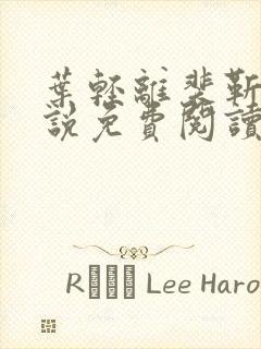 叶轻离裴靳墨小说免费阅读无弹窗