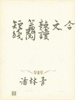 短篇辣文合集在线阅读