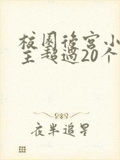校园后宫小说女主超过20个