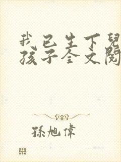 我已生下儿子的孩子全文阅读