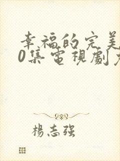 幸福的完美共40集电视剧免费观看