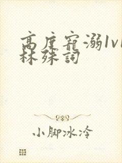 高度宠溺1v1林殊词