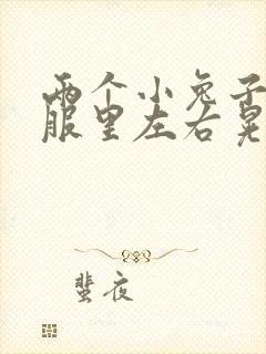 两个小兔子在衣服里左右晃