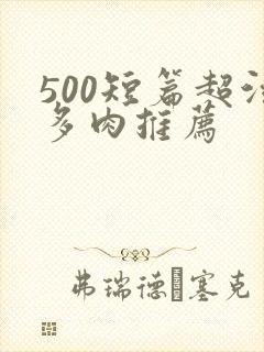 500短篇超污多肉推荐