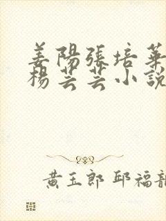 姜阳张培华陈肖杨芸芸小说全文免费阅读