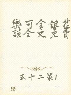 乐可金银花露小说全文免费阅读