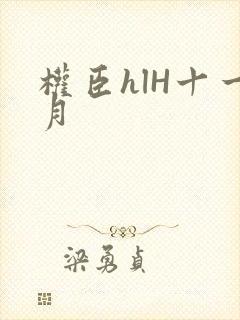 权臣hlH十一月封面