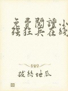免费阅读小说最强狂兵在线阅读全文