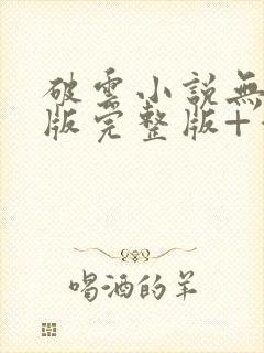 破云小说无删减版完整版+番外txt封面